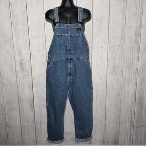 Levi's Mens Loose Workwear Denim Overalls Carpenter Bib Dungaree, size Large